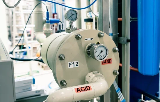 Electrodialysis acid valve