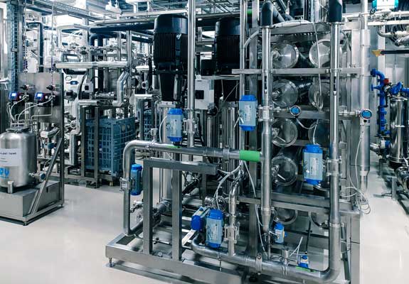 Realization of a new water treatment plant for the production of ultrapure water of Pharma standard quality